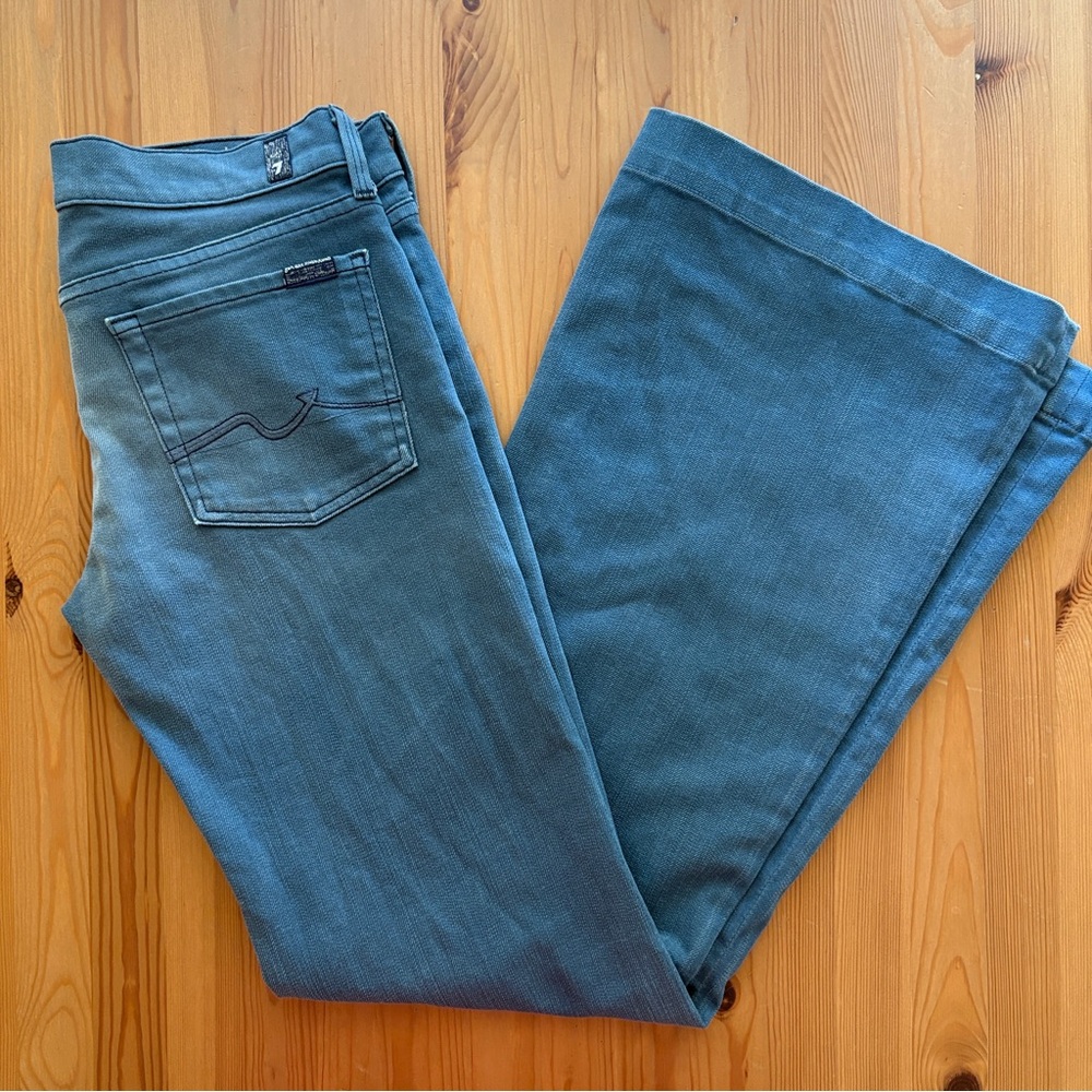 7 for all mankind low rise ginger Y2K perfection flare jeans, 29
